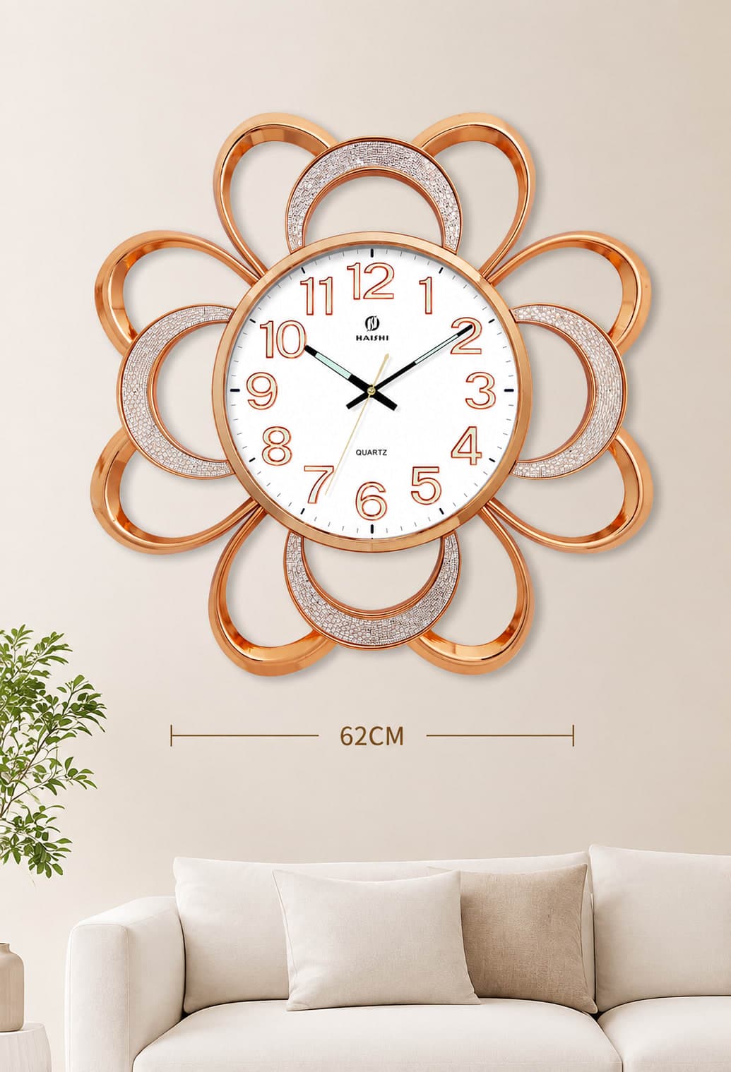 Premium Floral Wall Clock