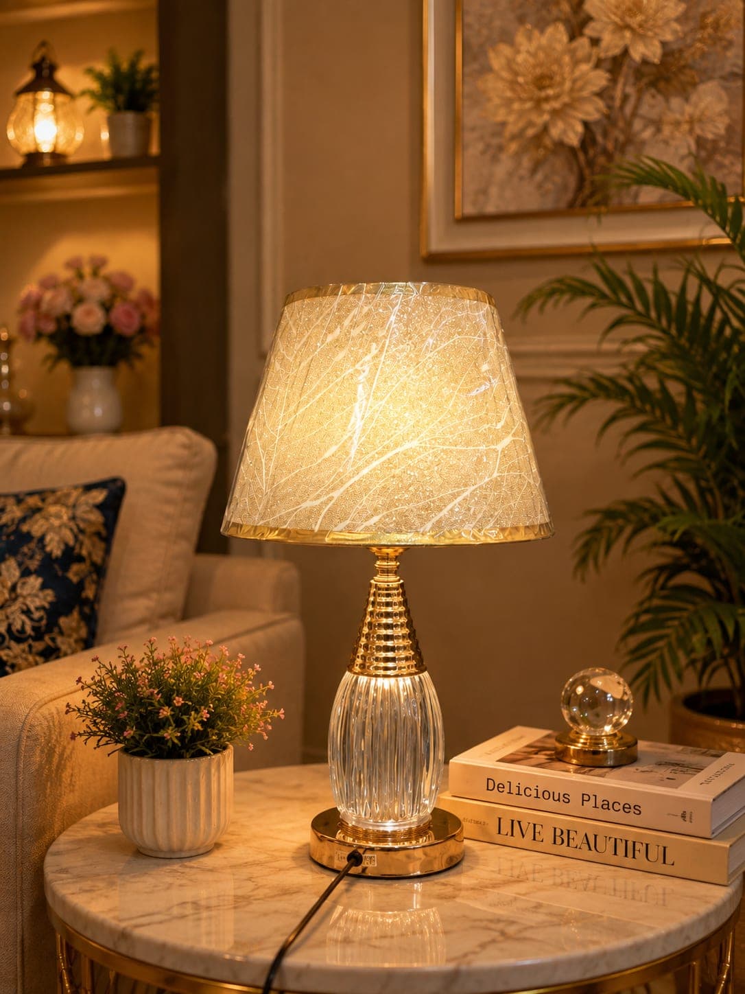 Premium Crystal Table Lamp